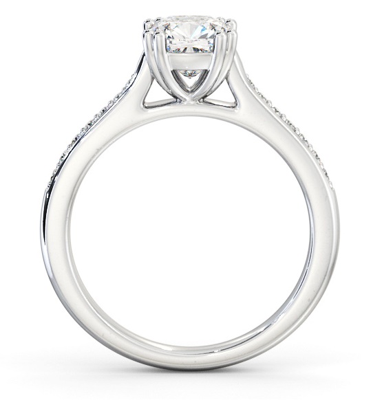 Cushion Diamond 8 Prong Engagement Ring Palladium Solitaire ENCU30S_WG_THUMB1 