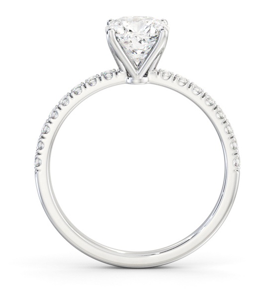 Cushion Diamond 4 Prong Engagement Ring Palladium Solitaire ENCU34S_WG_THUMB1 