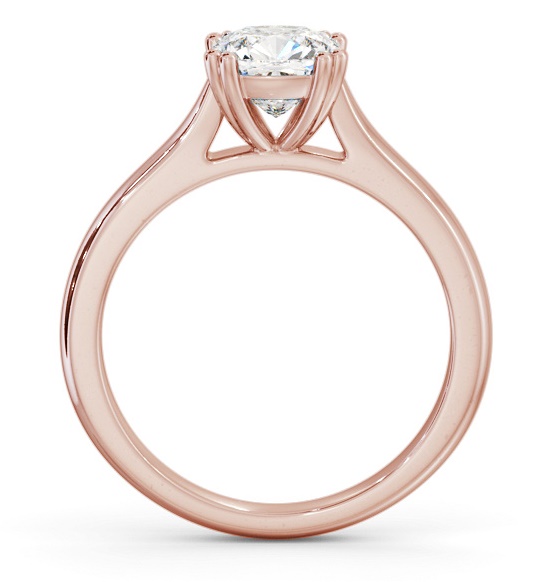 Cushion Diamond 8 Prong Engagement Ring 9K Rose Gold Solitaire ENCU35_RG_THUMB1 