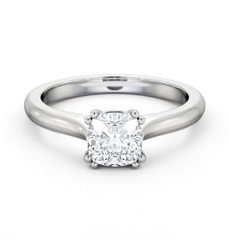 Cushion Diamond 8 Prong Engagement Ring Palladium Solitaire ENCU35_WG_THUMB2 