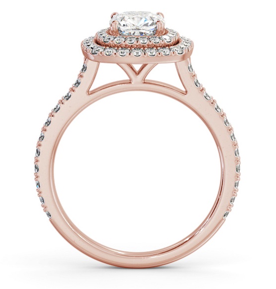 Double Halo Cushion Diamond Engagement Ring 9K Rose Gold ENCU39_RG_THUMB1 