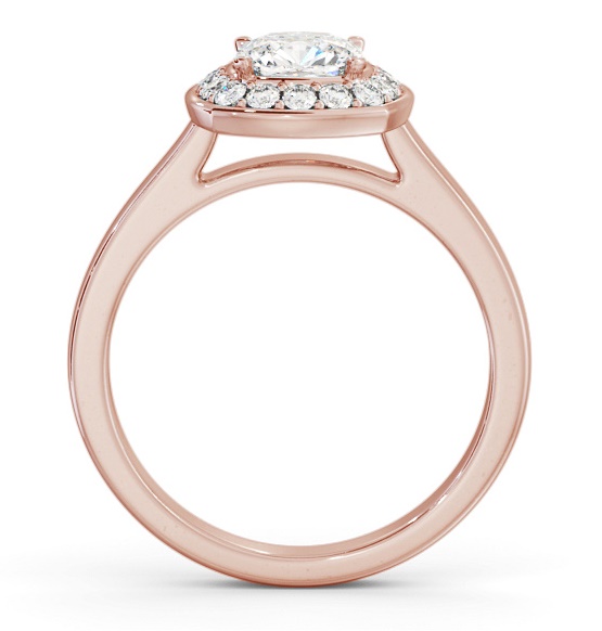 Halo Cushion Diamond Engagement Ring 18K Rose Gold ENCU40_RG_THUMB1 