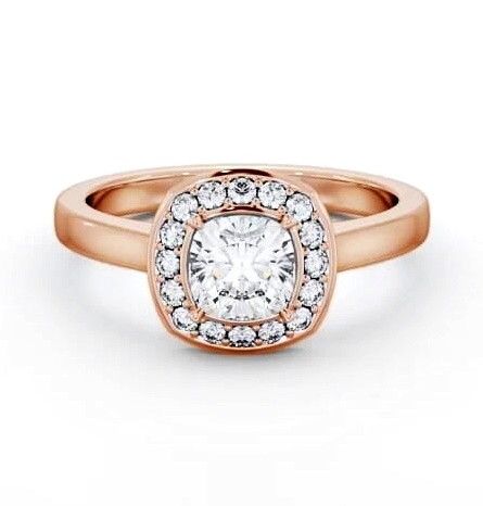 Halo Cushion Diamond Engagement Ring 18K Rose Gold ENCU40_RG_THUMB2 