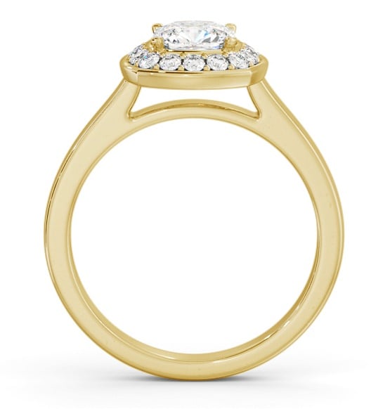Halo Cushion Diamond Engagement Ring 18K Yellow Gold ENCU40_YG_THUMB1 