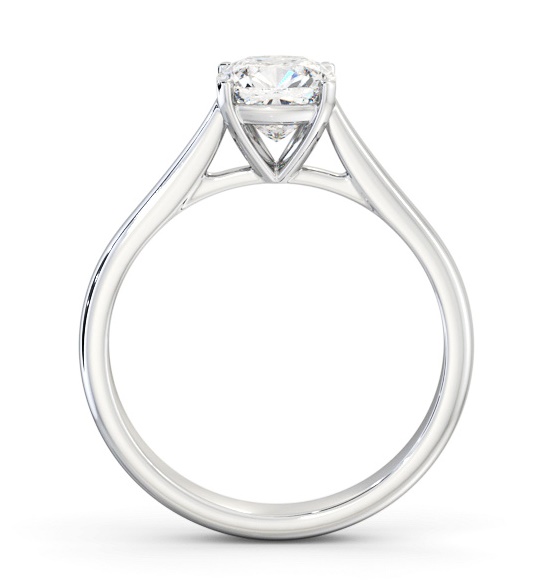 Cushion Diamond Classic 4 Prong Engagement Ring Palladium Solitaire ENCU44_WG_THUMB1 