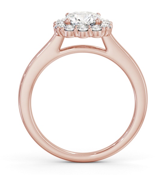 Halo Cushion Diamond Elegant Style Engagement Ring 9K Rose Gold ENCU48_RG_THUMB1 