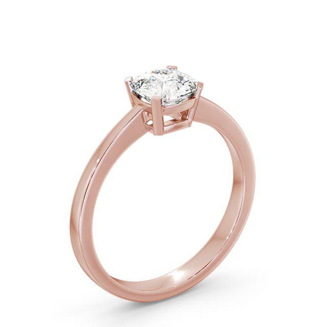 Cushion Diamond Engagement Ring 18K Rose Gold Solitaire - Eleena ENCU4_RG_HAND