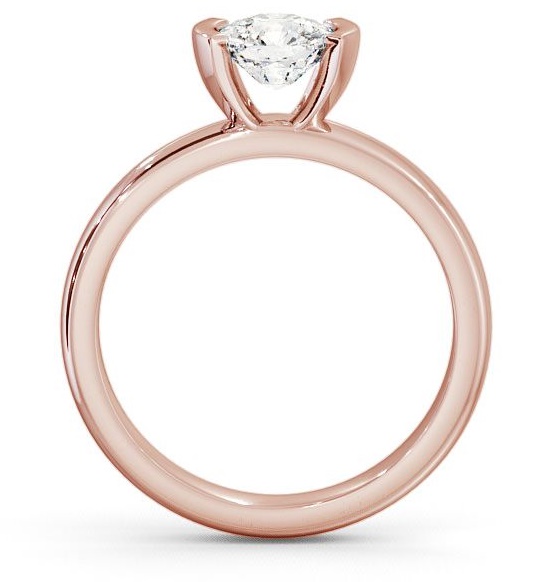 Cushion Diamond East West Tension Set Engagement Ring 18K Rose Gold Solitaire ENCU5_RG_THUMB1