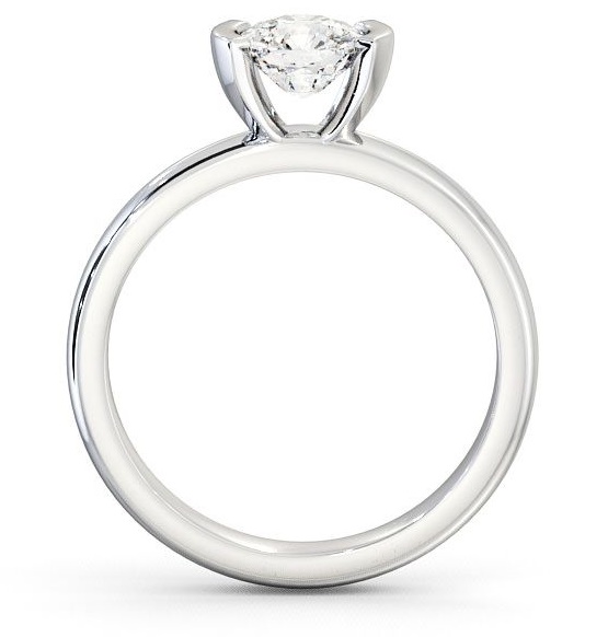 Cushion Diamond East West Tension Set Ring 18K White Gold Solitaire ENCU5_WG_THUMB1 