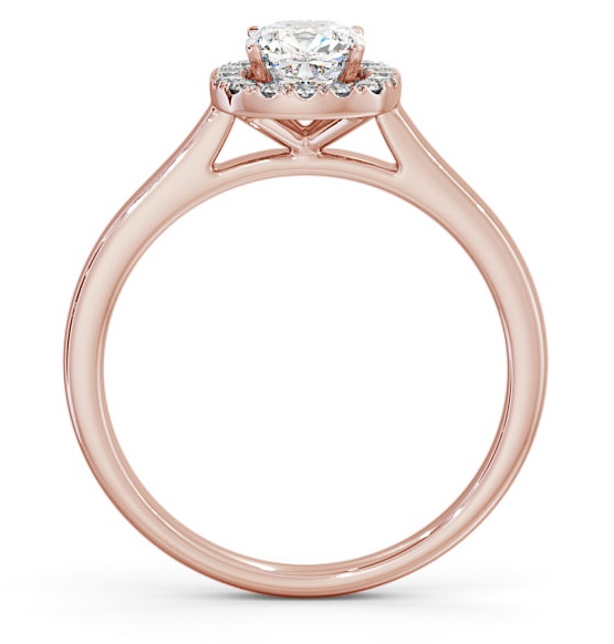Halo Cushion Diamond Classic Engagement Ring 18K Rose Gold ENCU8_RG_THUMB1 