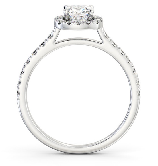 Halo Cushion Diamond Classic Engagement Ring Platinum ENCU9_WG_THUMB1 
