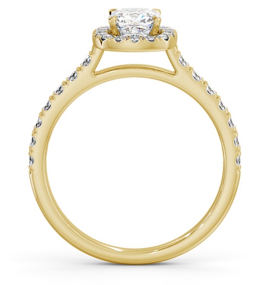 Halo Cushion Diamond Classic Engagement Ring 9K Yellow Gold ENCU9_YG_THUMB1 