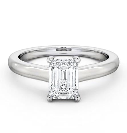 Emerald Diamond Trellis Style Engagement Ring Palladium Solitaire ENEM11_WG_THUMB2 
