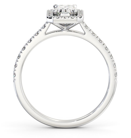 Halo Emerald Diamond Classic Engagement Ring Platinum ENEM21_WG_THUMB1 