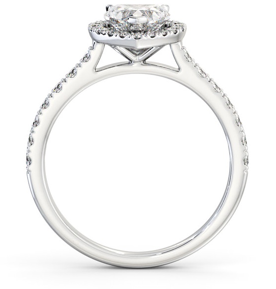 Halo Heart Diamond Classic Engagement Ring Platinum ENHE10_WG_THUMB1 
