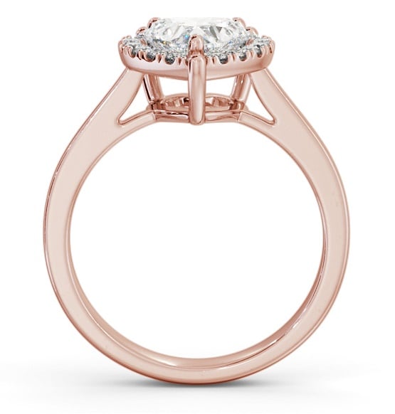 Halo Heart Diamond Cluster Engagement Ring 18K Rose Gold ENHE15_RG_THUMB1 
