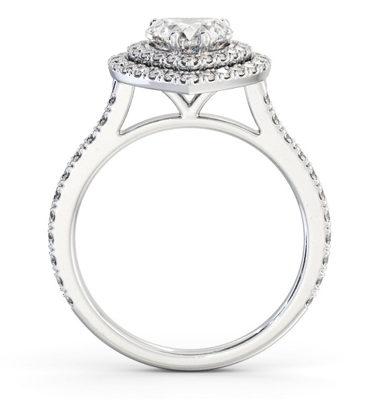 Double Halo Heart Diamond Engagement Ring 18K White Gold ENHE17_WG_THUMB1 