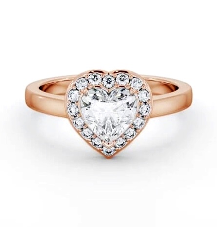 Halo Heart Diamond Engagement Ring 9K Rose Gold ENHE18_RG_THUMB2 