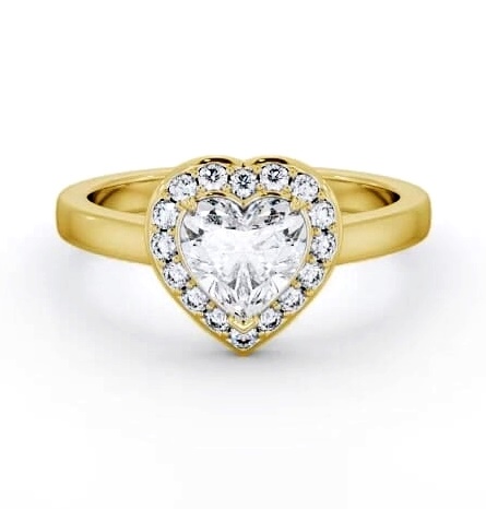 Halo Heart Diamond Engagement Ring 18K Yellow Gold ENHE18_YG_THUMB2 