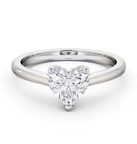 Heart Diamond Cathedral 3 Prong Engagement Ring Palladium Solitaire ENHE1_WG_THUMB2 