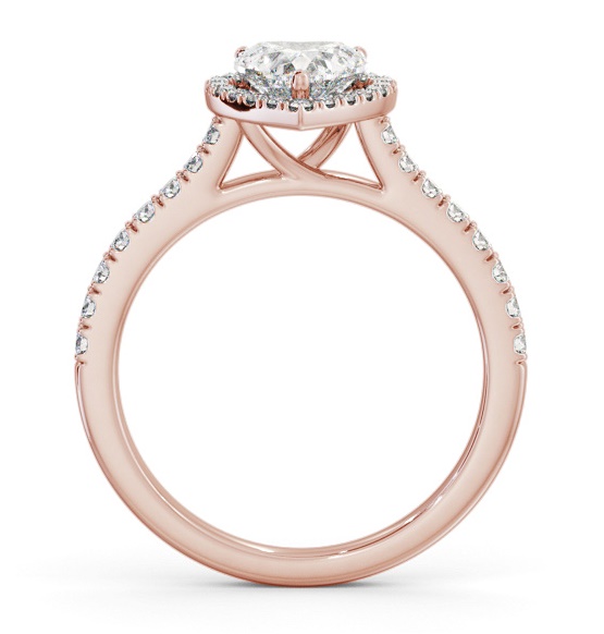Halo Heart Diamond Classic Engagement Ring 18K Rose Gold ENHE21_RG_THUMB1 