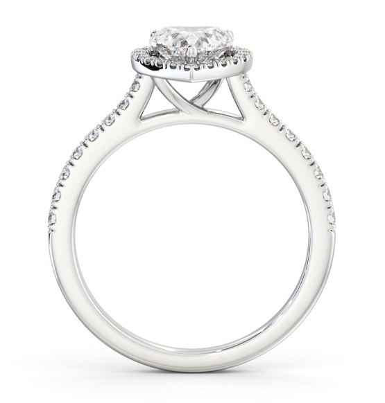 Halo Heart Diamond Classic Engagement Ring 18K White Gold ENHE21_WG_THUMB1 