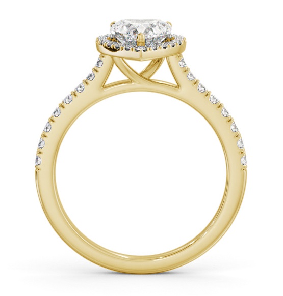 Halo Heart Diamond Classic Engagement Ring 9K Yellow Gold ENHE21_YG_THUMB1 