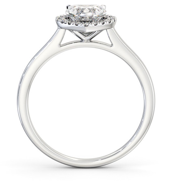 Halo Heart Diamond Classic Engagement Ring Platinum ENHE9_WG_THUMB1 
