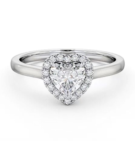 Halo Heart Diamond Classic Engagement Ring Palladium ENHE9_WG_THUMB1