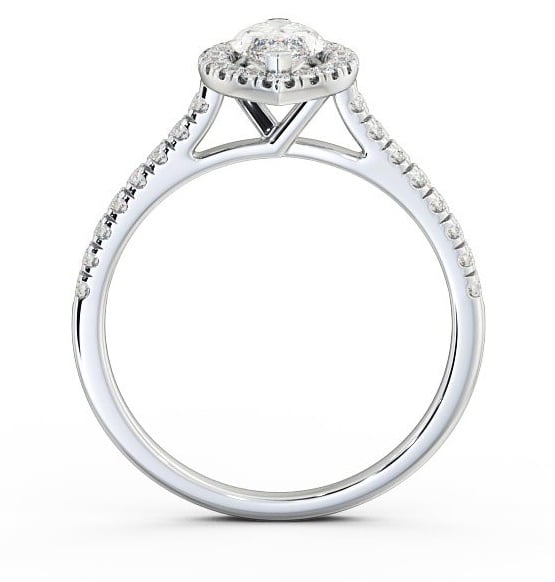 Halo Marquise Diamond Engagement Ring 18K White Gold ENMA10_WG_THUMB1 