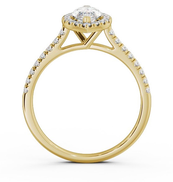 Halo Marquise Diamond Engagement Ring 18K Yellow Gold ENMA10_YG_THUMB1 