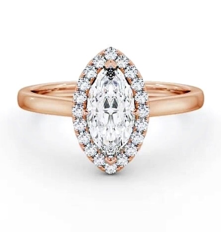 Halo Marquise Diamond Classic Engagement Ring 18K Rose Gold ENMA11_RG_THUMB2 