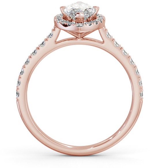 Halo Marquise Diamond Classic Engagement Ring 18K Rose Gold ENMA12_RG_THUMB1 