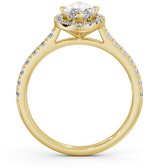 Halo Marquise Diamond Classic Engagement Ring 9K Yellow Gold ENMA12_YG_THUMB1 