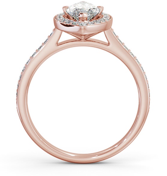 Halo Marquise Diamond Traditional Engagement Ring 18K Rose Gold ENMA13_RG_THUMB1 
