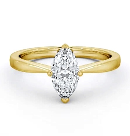 Marquise Diamond Classic 4 Prong Ring 18K Yellow Gold Solitaire ENMA15_YG_THUMB1