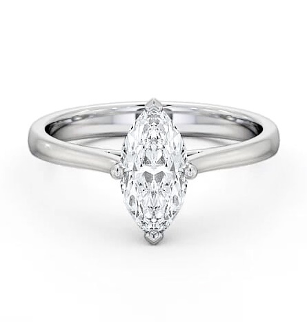 Marquise Diamond Classic 4 Prong Engagement Ring Palladium Solitaire ENMA16_WG_THUMB2 