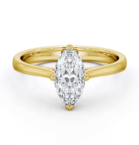 Marquise Diamond Classic 4 Prong Ring 9K Yellow Gold Solitaire ENMA16_YG_THUMB1