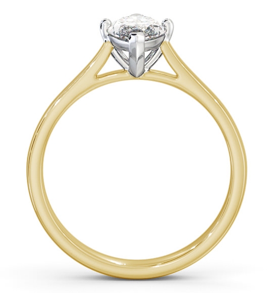 Marquise Diamond Classic 4 Prong Ring 18K Yellow and White Gold Solitaire ENMA16_YWG_THUMB1 