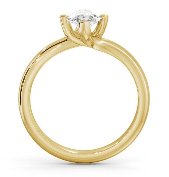 Marquise Diamond Sweeping Prongs Engagement Ring 9K Yellow Gold Solitaire ENMA1_YG_THUMB1