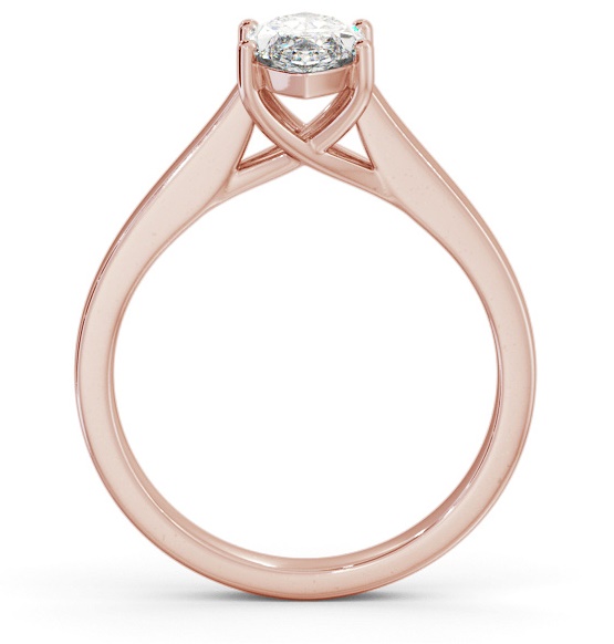 Marquise Diamond Trellis Design Engagement Ring 9K Rose Gold Solitaire ENMA22_RG_THUMB1