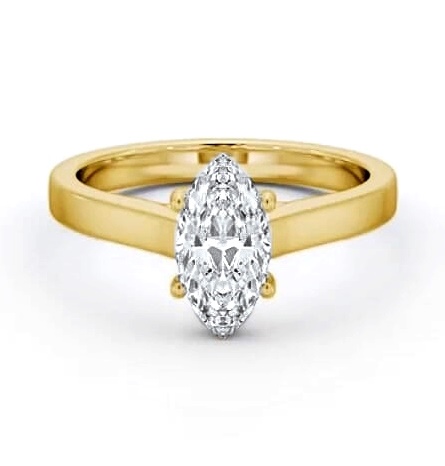 Marquise Diamond Trellis Design Ring 9K Yellow Gold Solitaire ENMA22_YG_THUMB2 