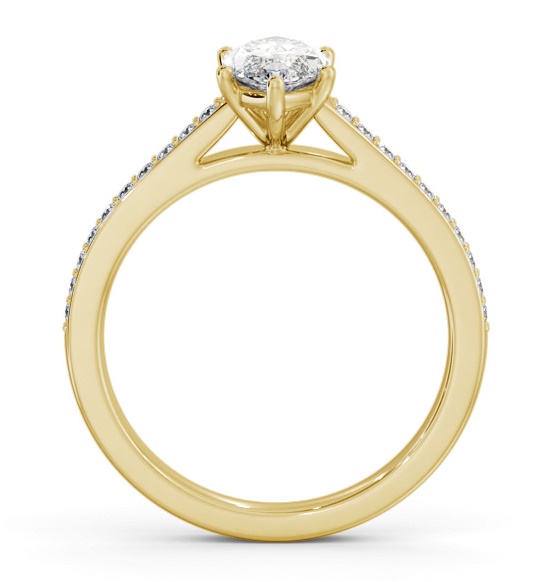 Marquise Diamond 6 Prong Engagement Ring 9K Yellow Gold Solitaire ENMA25S_YG_THUMB1 
