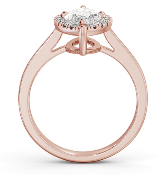 Halo Marquise Diamond Cluster Engagement Ring 18K Rose Gold ENMA26_RG_THUMB1 