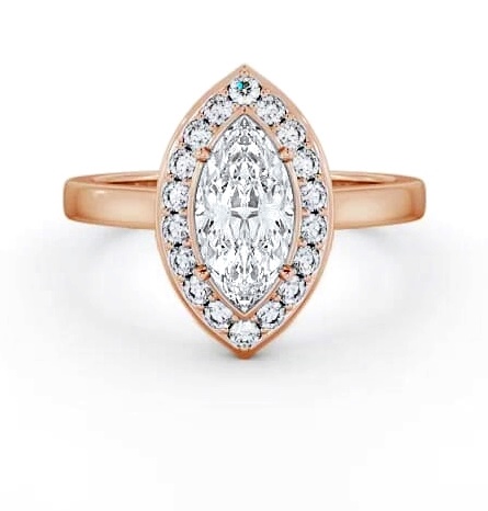 Halo Marquise Diamond Engagement Ring 9K Rose Gold ENMA29_RG_THUMB2 