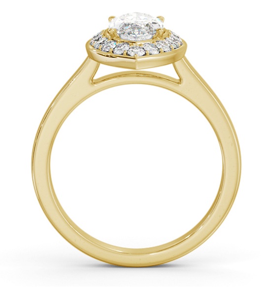 Halo Marquise Diamond Engagement Ring 9K Yellow Gold ENMA29_YG_THUMB1 