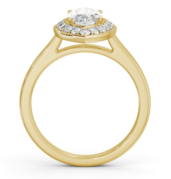 Halo Marquise Diamond Engagement Ring 18K Yellow Gold ENMA29_YG_THUMB1 