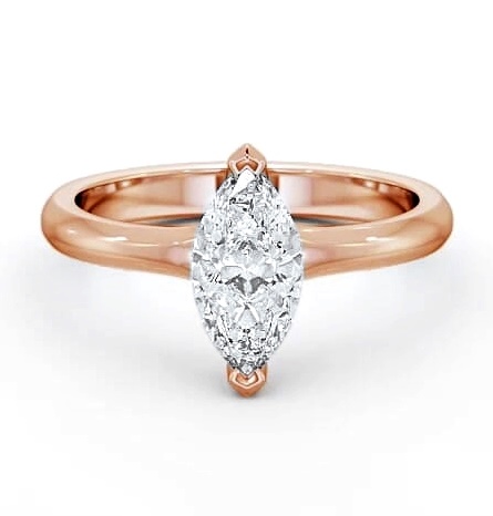 Marquise Diamond 2 Prong Engagement Ring 18K Rose Gold Solitaire ENMA2_RG_THUMB2 