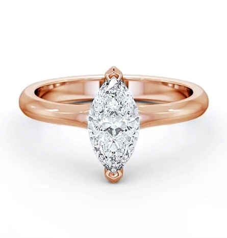 Marquise Diamond 2 Prong Engagement Ring 18K Rose Gold Solitaire ENMA2_RG_THUMB2 