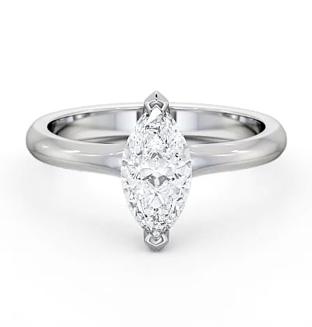 Marquise Diamond 2 Prong Engagement Ring Platinum Solitaire ENMA2_WG_THUMB2 